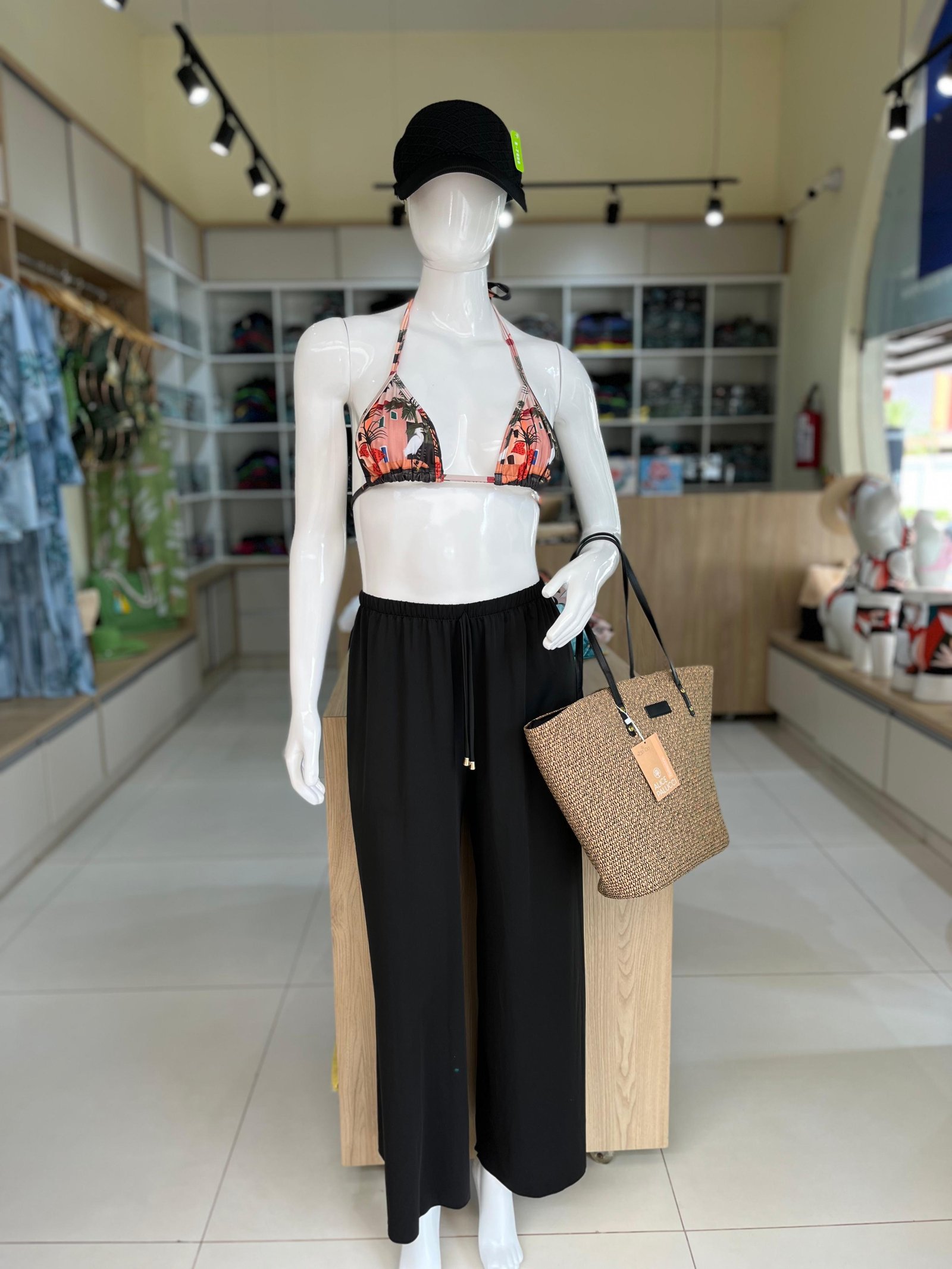 Calça Pantalona Estampada